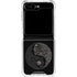 Liquid Blue Yin Yang Music Skulls Galaxy Z Flip6 Clear Case